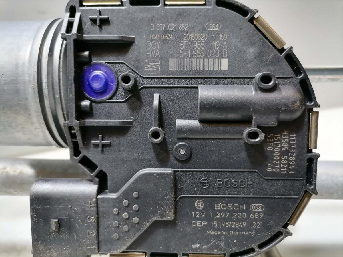 Seat Leon 5F original Wischermotor mit Wischergest&auml;nge Bj.2015